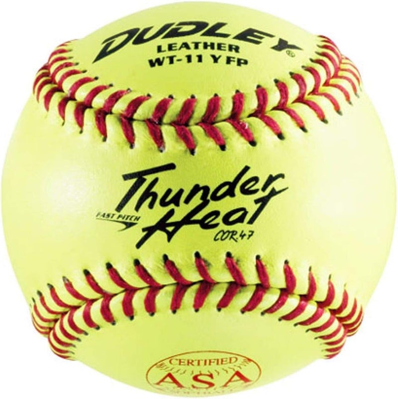 Dudley Thunder Heat Usasb Leather Fastpitch Softball 11 Inch 12 Ball Pack - Image 1